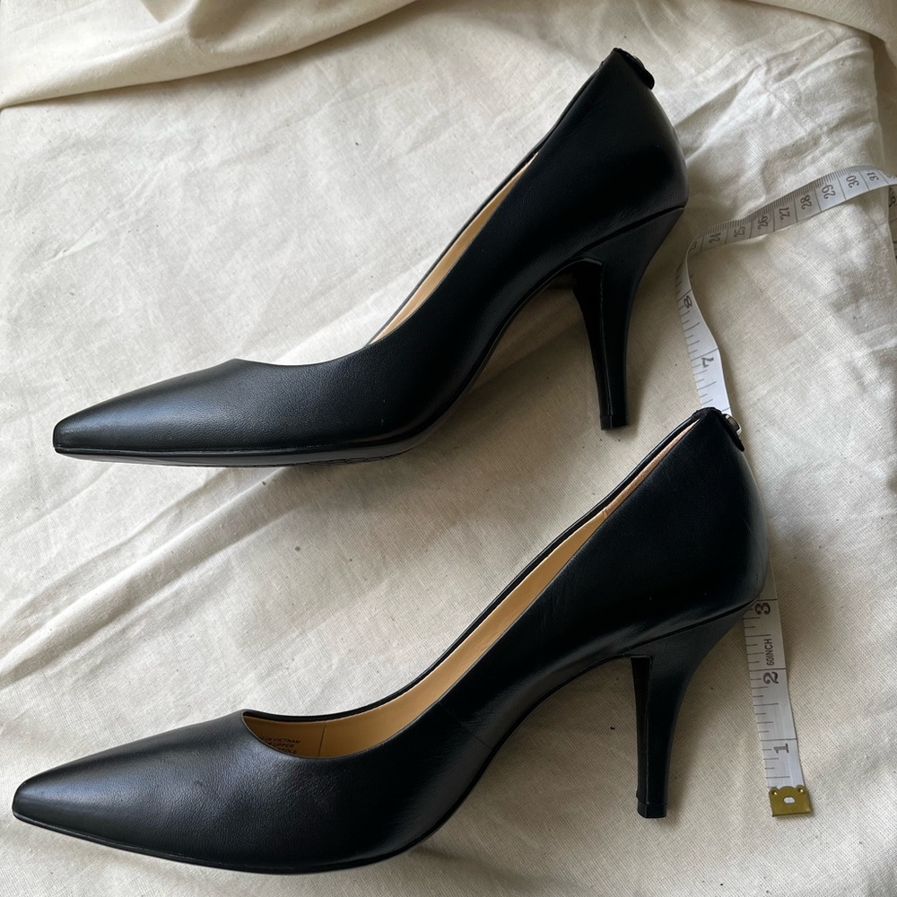 MICHAEL by Michael Kors Black Leather Heels - Picture 16 of 16